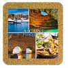 Tile 15cm in cork base