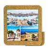 Tile 15cm in cork base