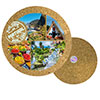 19cm cork round base