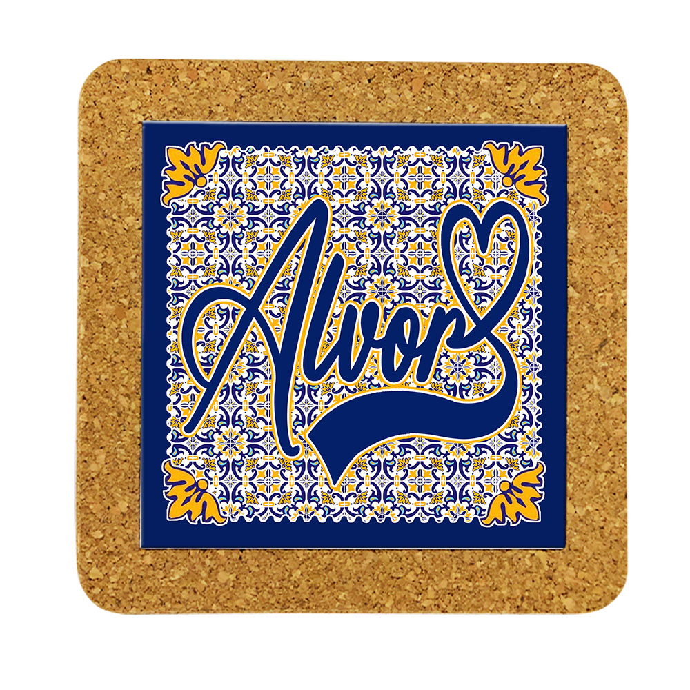 Tile 15cm in cork base