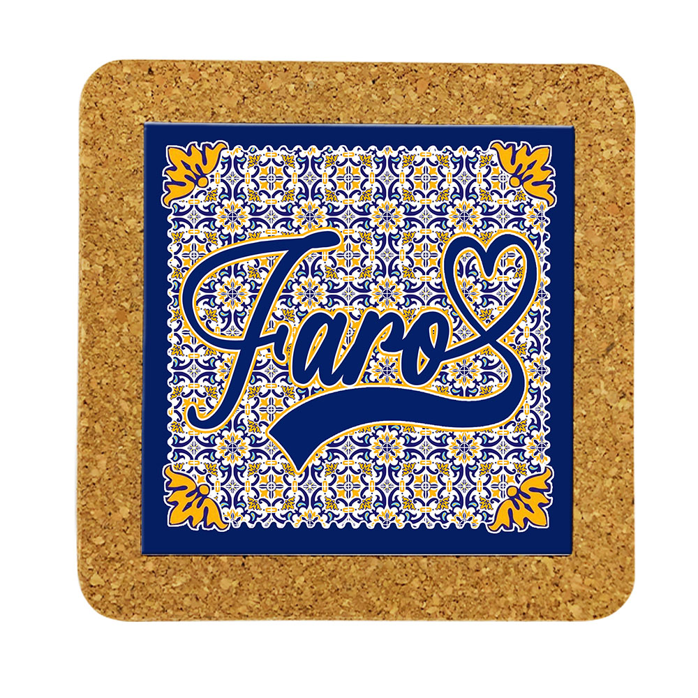 Tile 15cm in cork base