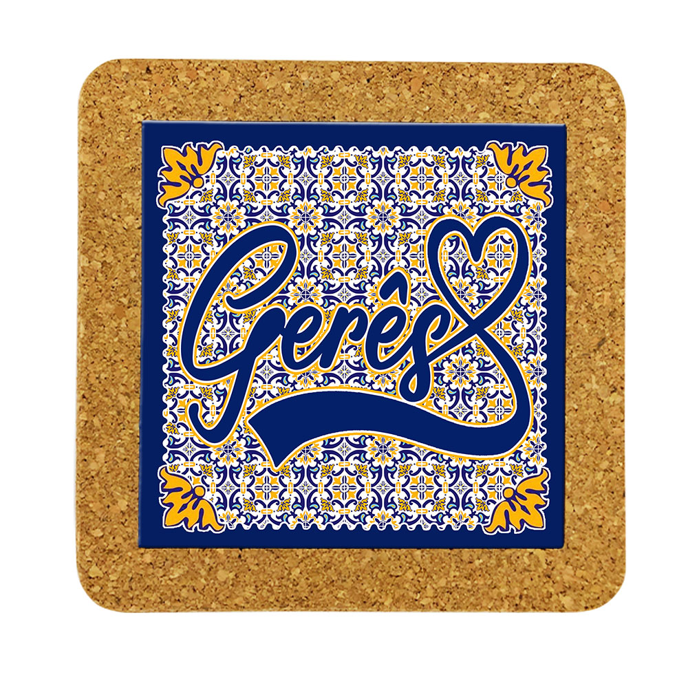 Tile 15cm in cork base