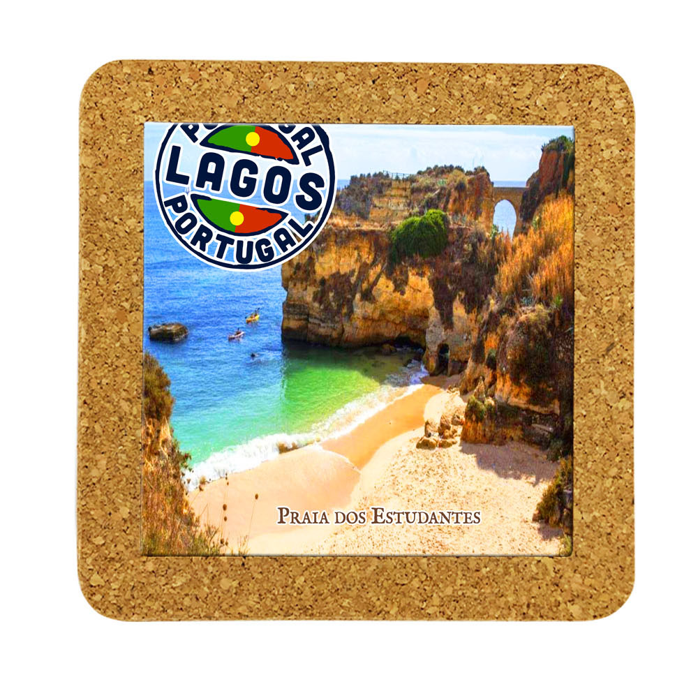Tile square 15cm with base in cork