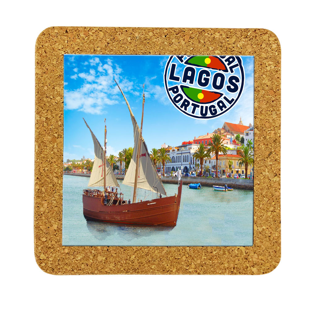 Tile square 15cm with base in cork