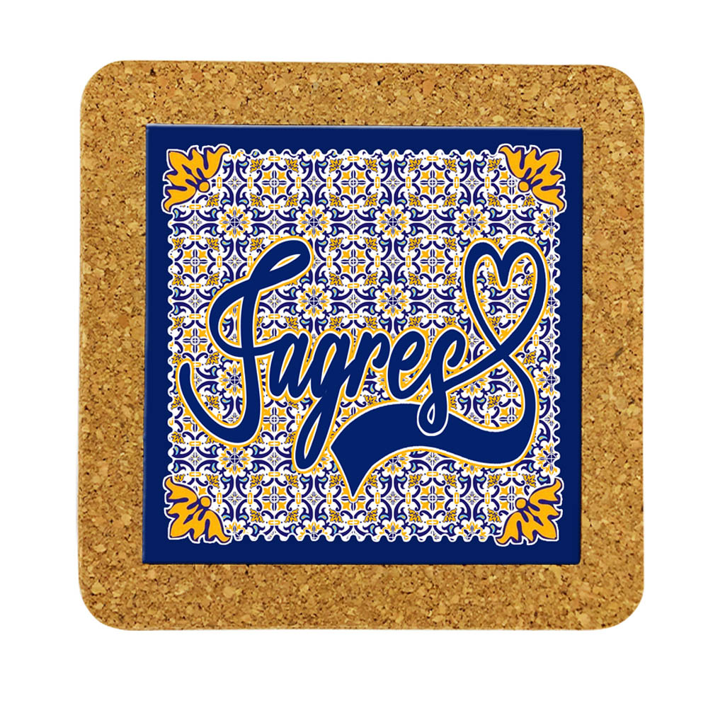 Tile 15cm in cork base