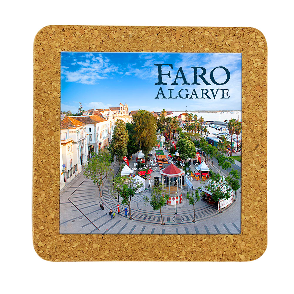 Tile 15cm in cork base