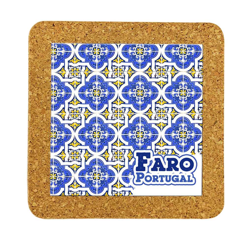 Tile 15cm in cork base