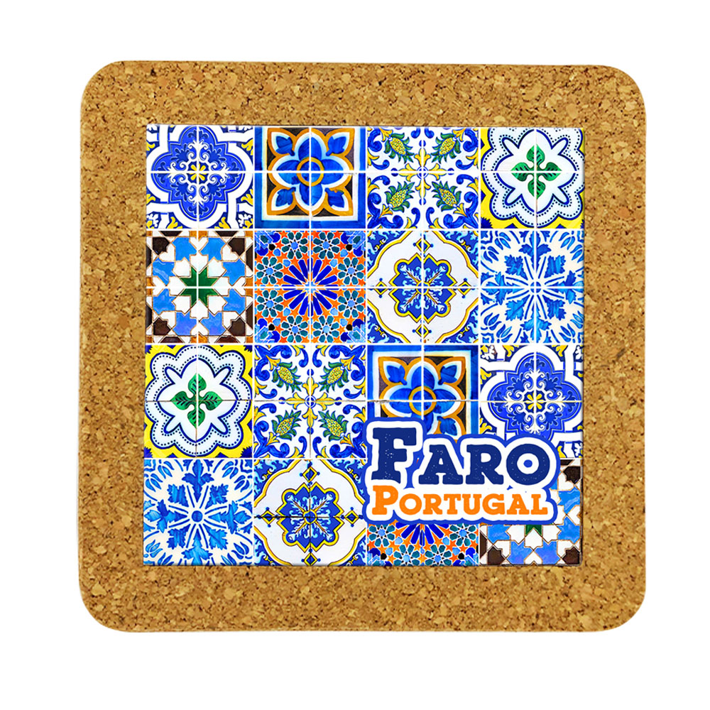 Tile 15cm in cork base