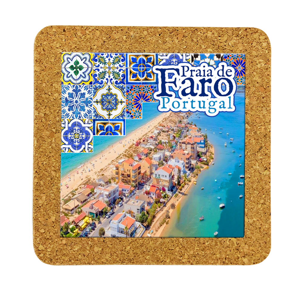 Tile 15cm in cork base