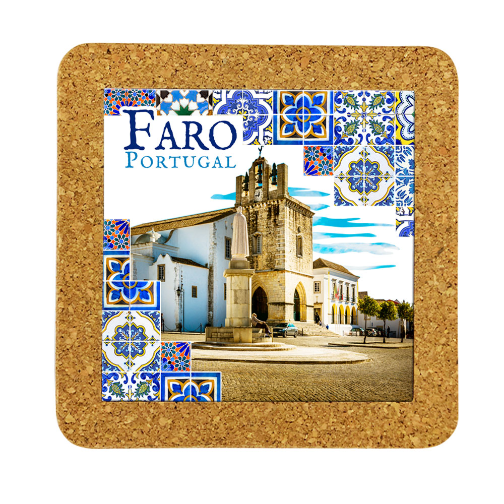 Tile 15cm in cork base