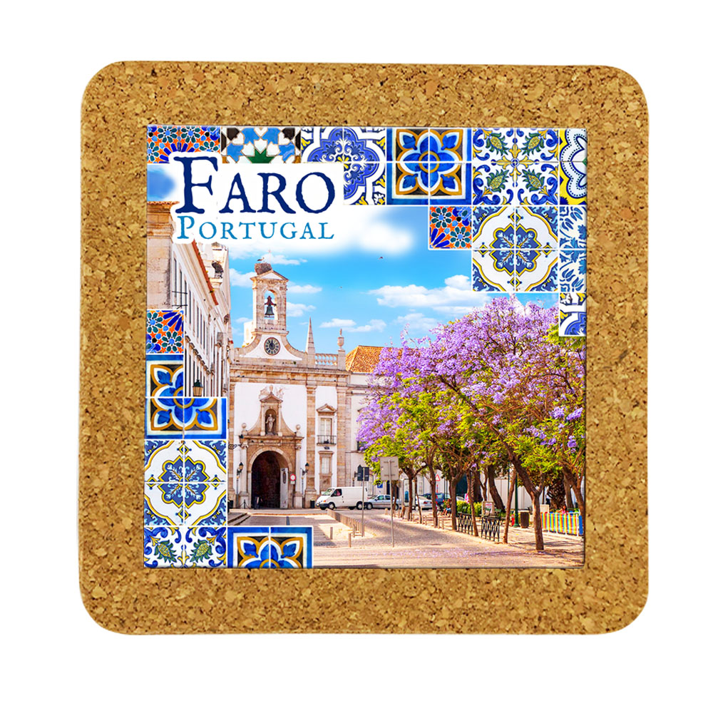 Tile 15cm in cork base