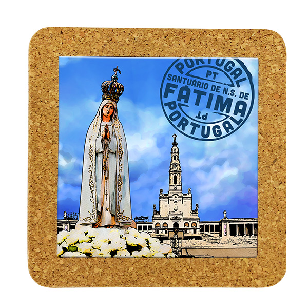 Tile 15cm in cork base