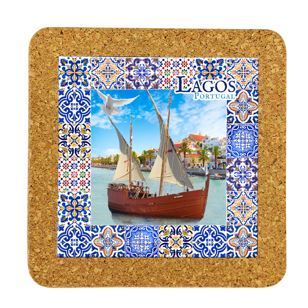 Tile 15cm in cork base