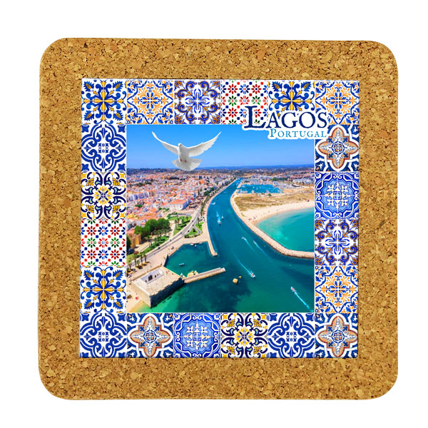Tile 15cm in cork base