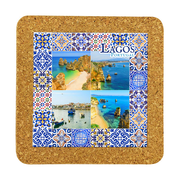 Tile 15cm in cork base
