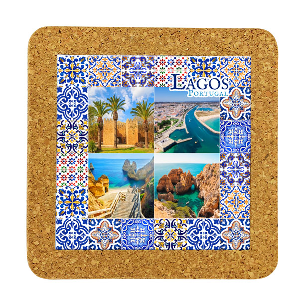 Tile 15cm in cork base