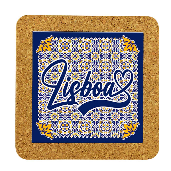 Tile 10cm in cork base