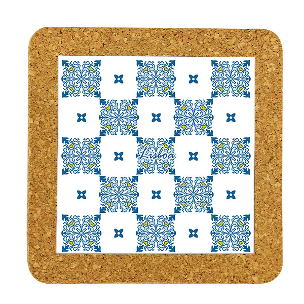 Tile 15cm in cork base