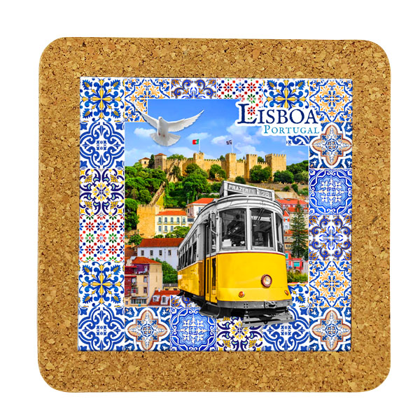 Tile 15cm in cork base