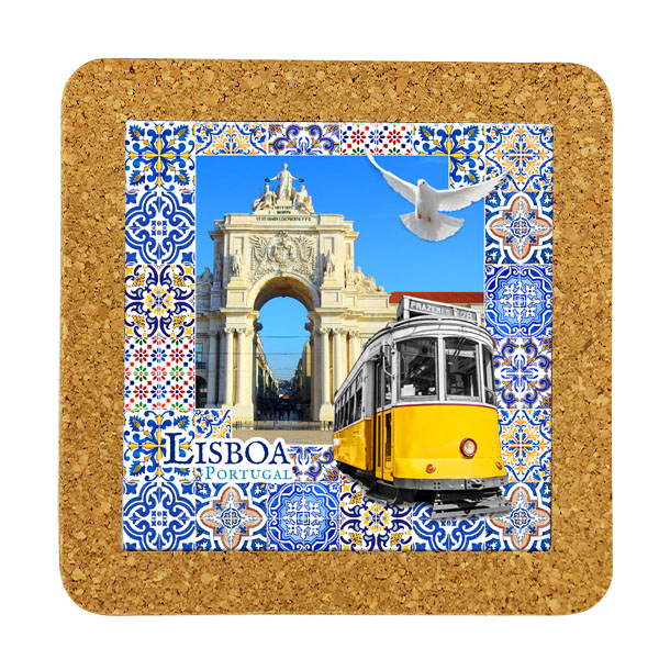 Tile 15cm in cork base
