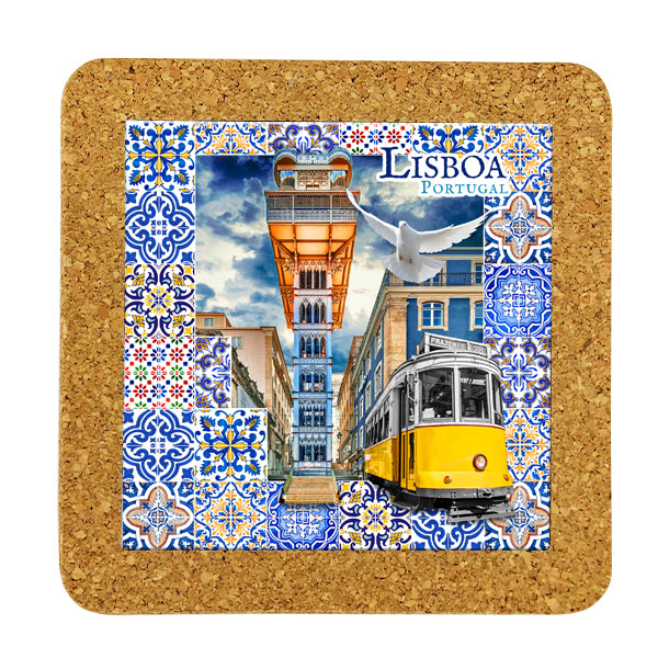 Tile 15cm in cork base