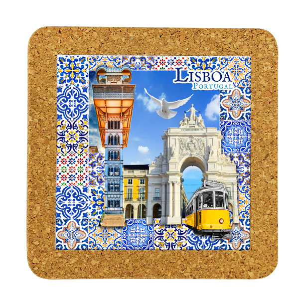 Tile 15cm in cork base