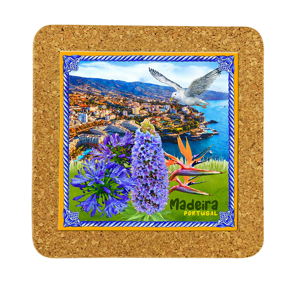 Tile 15cm in cork base