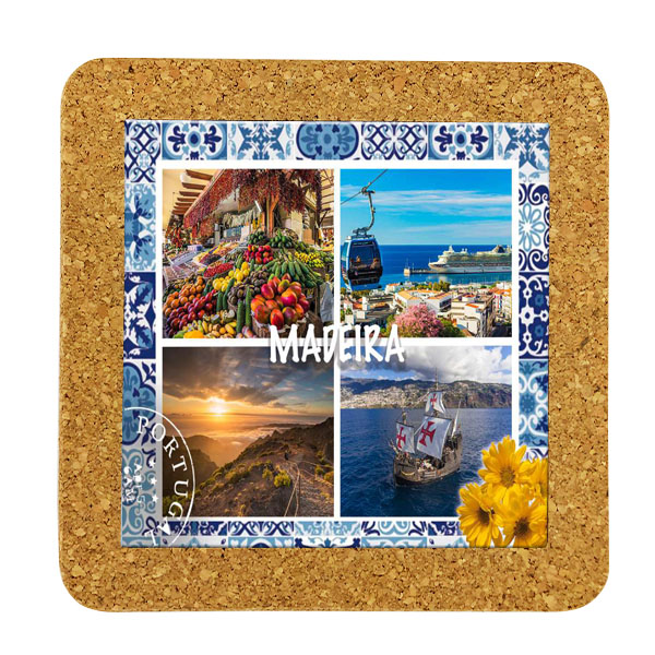 Tile 15cm in cork base