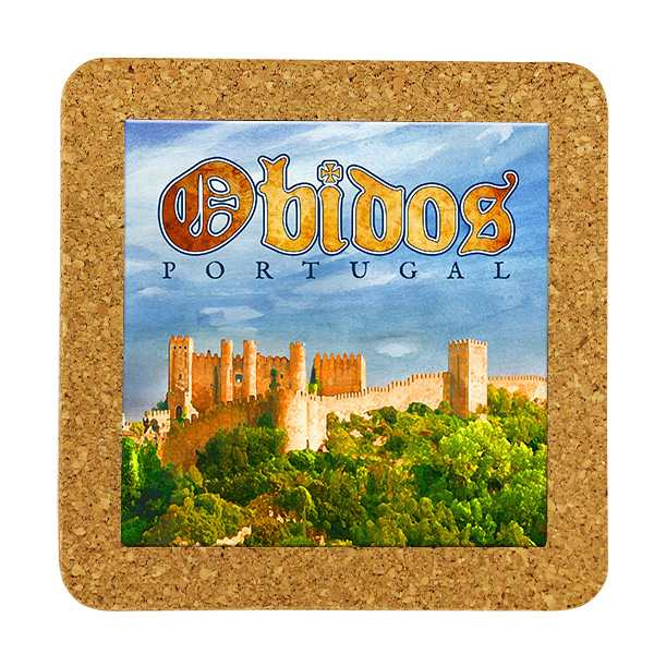 Tile 10cm in cork base