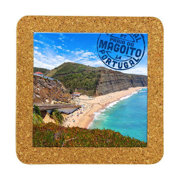 Tile 10cm in cork base