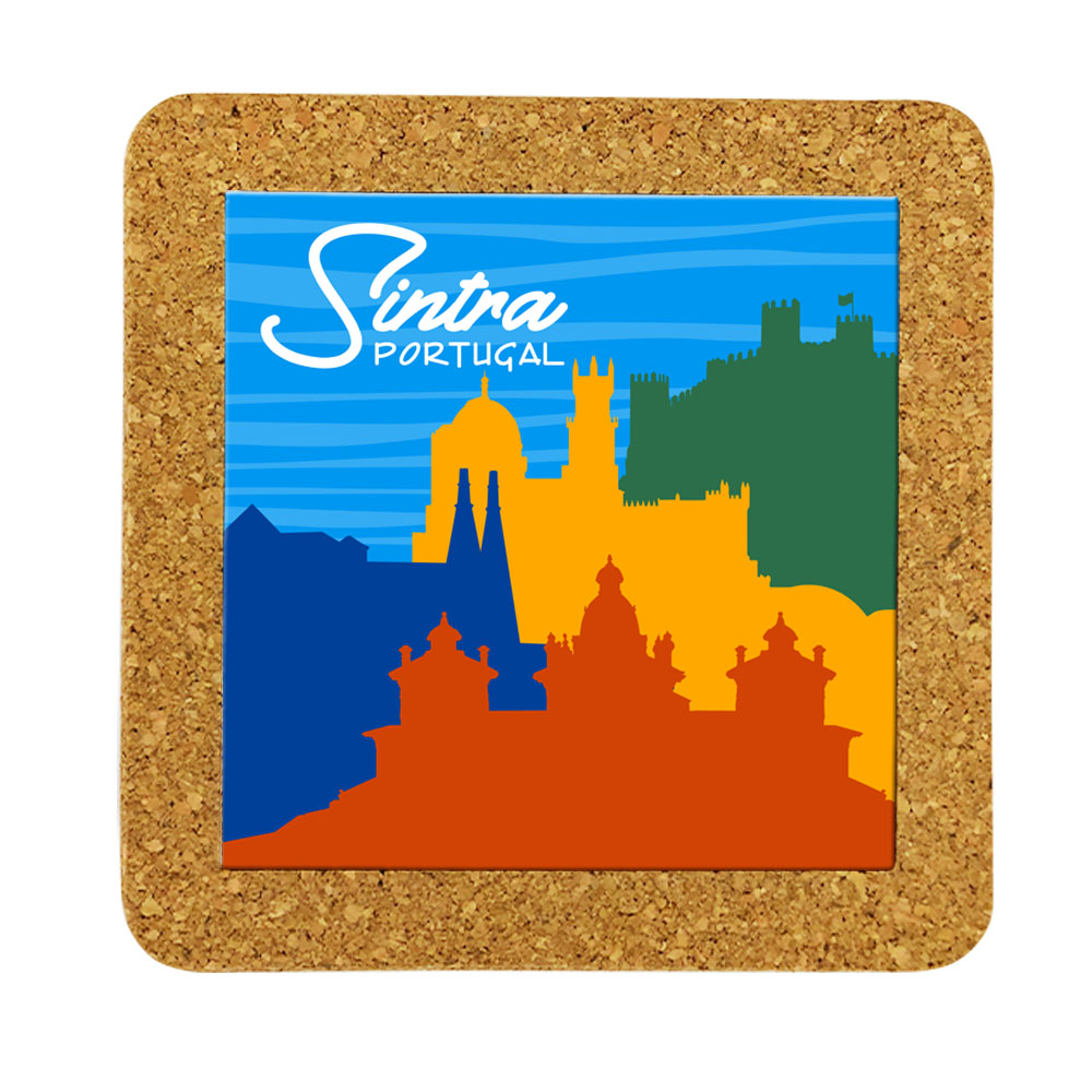Tile 10cm in cork base