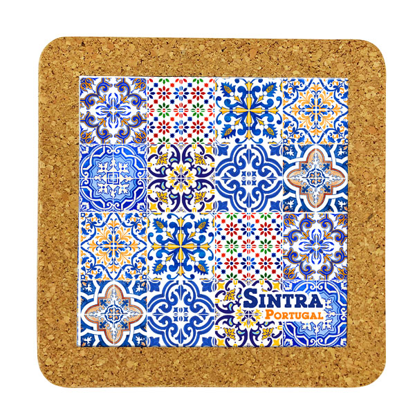 Tile 15cm in cork base