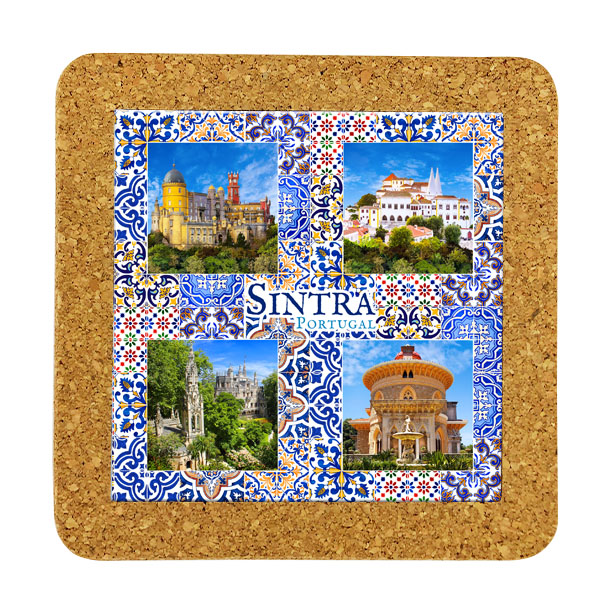 Tile 15cm in cork base
