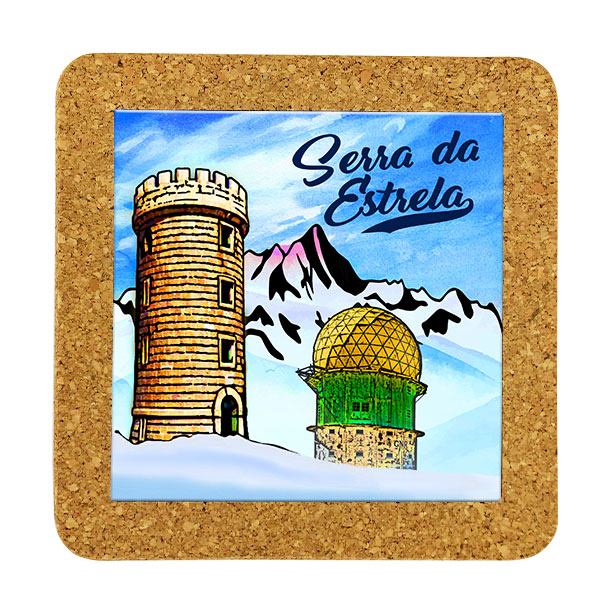 Tile 10cm in cork base