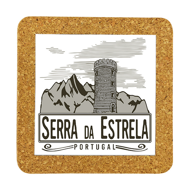 Tile 10cm in cork base