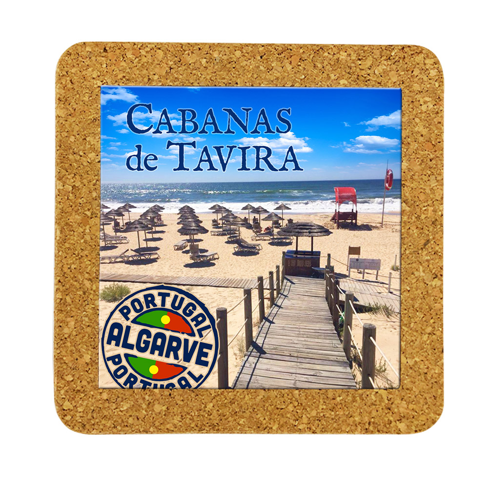 Tile 10cm in cork base