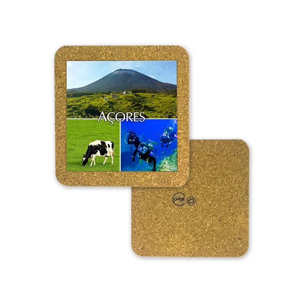 Tile 10cm in cork base