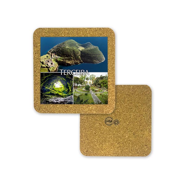 Tile 10cm in cork base - Terceira
