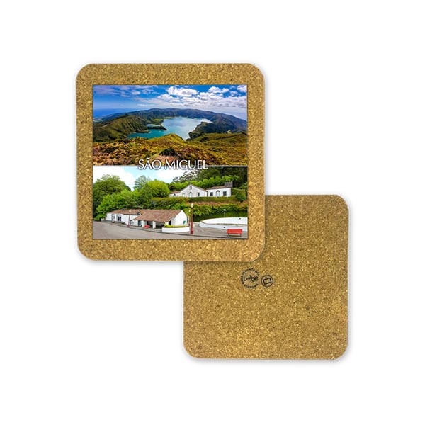 Tile 10cm in cork base - São Miguel