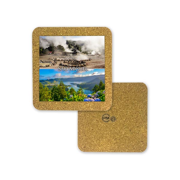 Tile 10cm in cork base - São Miguel