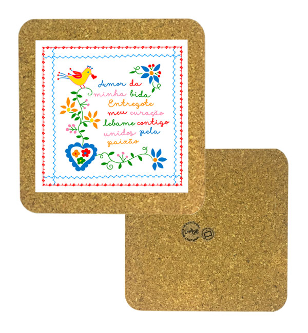 Tile 15cm in cork base