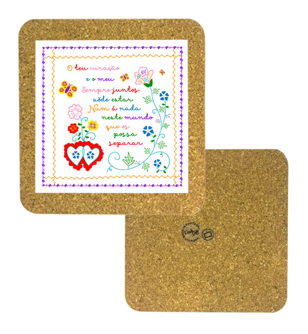 Tile 15cm in cork base
