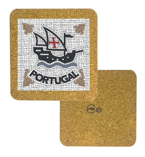 Tile 10cm in cork base