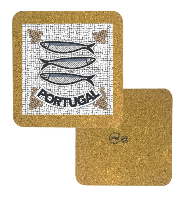 Tile 10cm in cork base