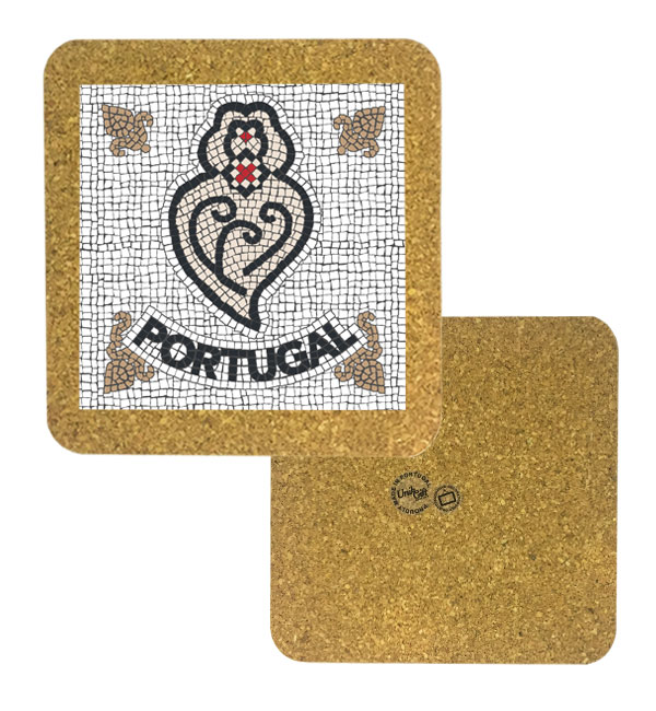Tile 10cm in cork base