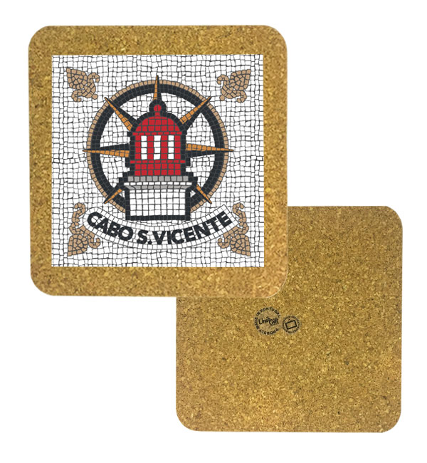 Tile 10cm in cork base