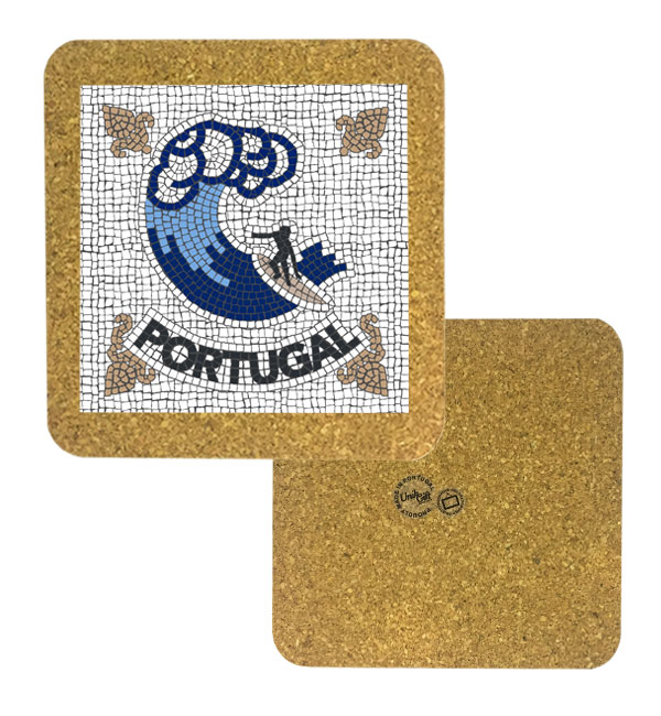 Tile 10cm in cork base