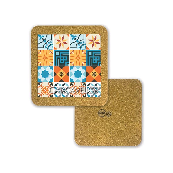 Tile 10cm in cork base