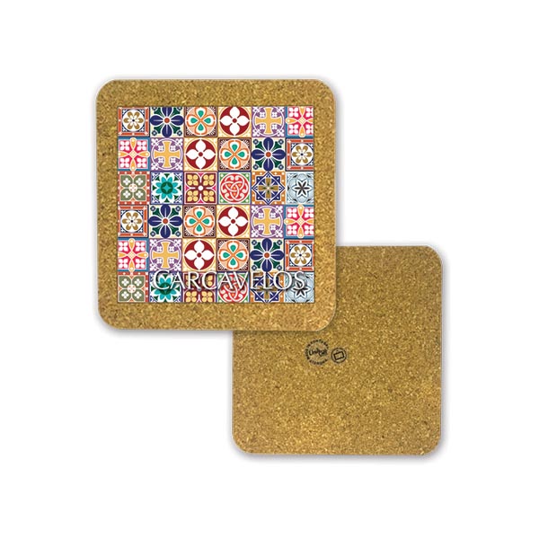 Tile 10cm in cork base