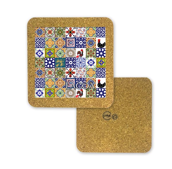 Tile 10cm in cork base